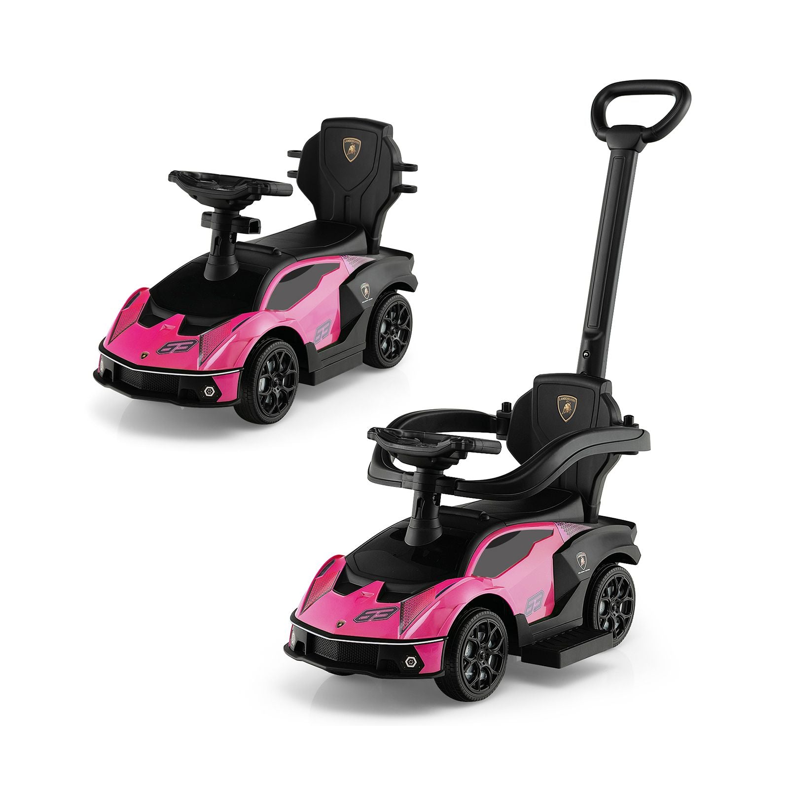 Kids Licensed Lamborghini Ride on Car with Push Handle